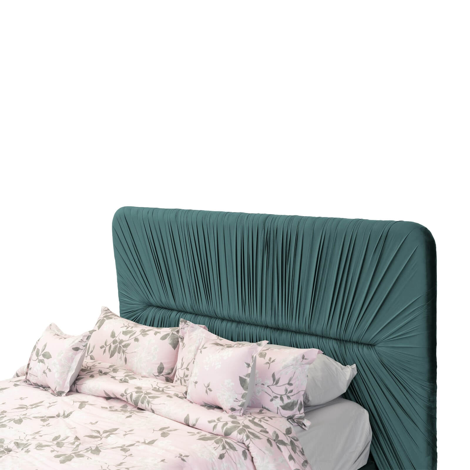 In House | Alkmar Bed Frame Velvet Dark Pink 200x90