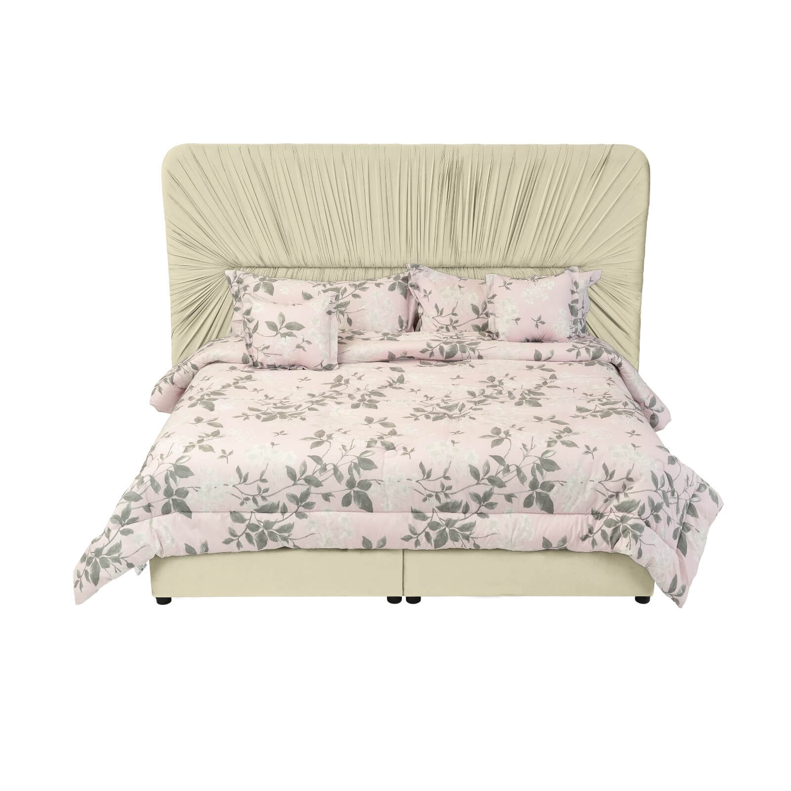 In House | Alkmar Bed Frame Velvet Black 200x120