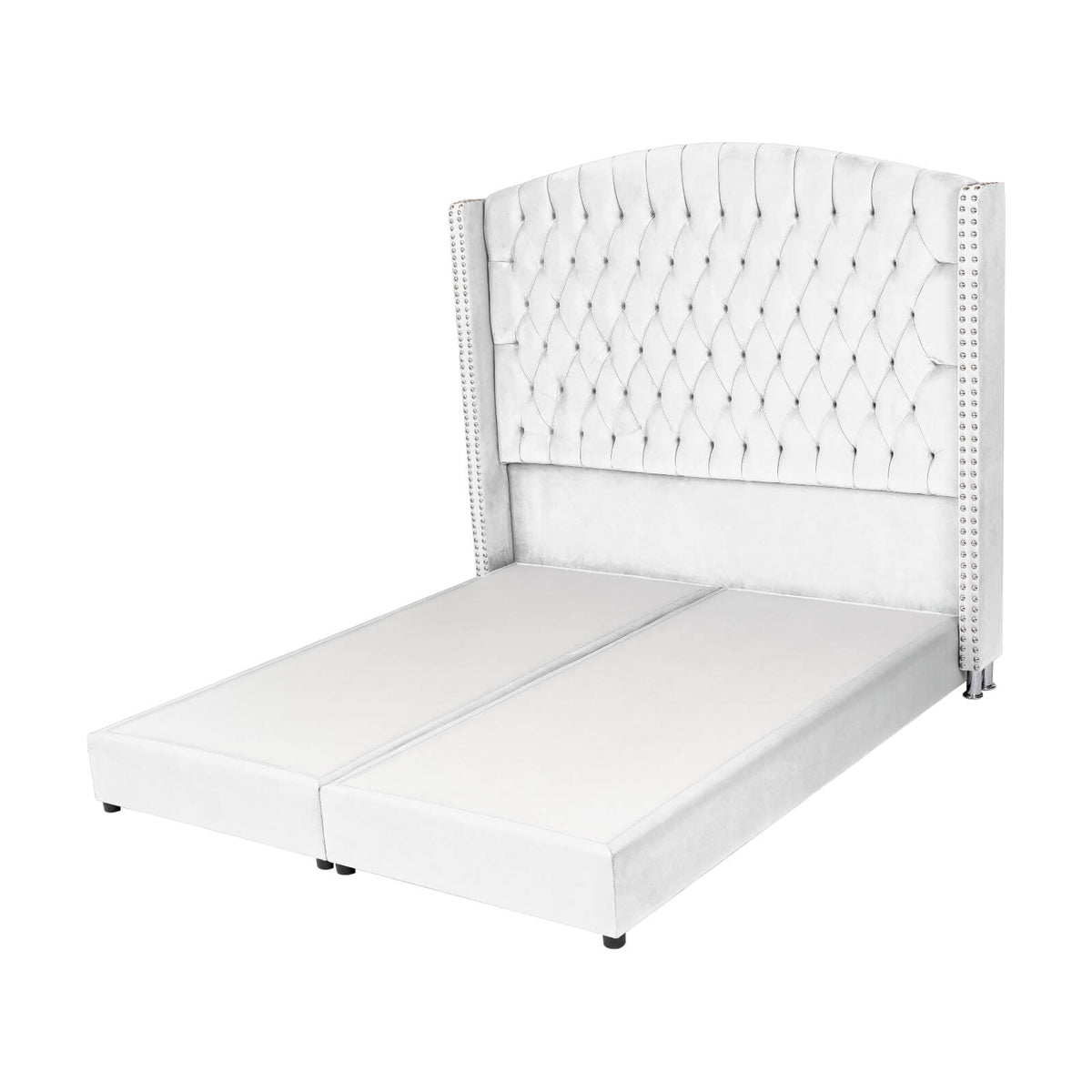 In House | Lujin Bed Frame Linen White 200x100