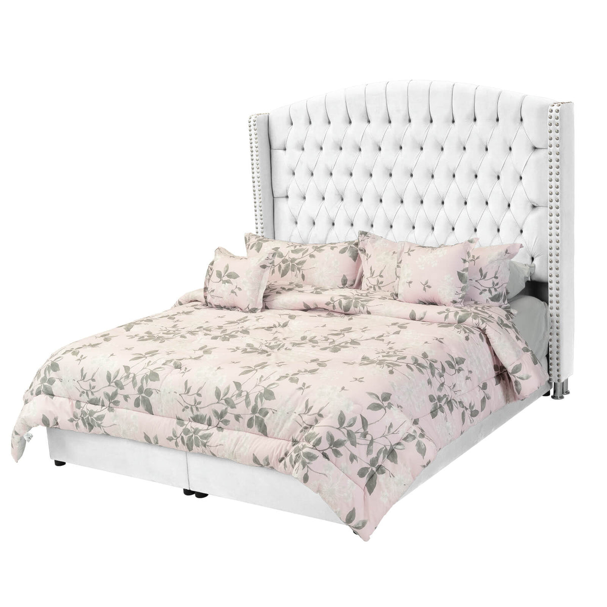 In House | Lujin Bed Frame Linen White 200x100