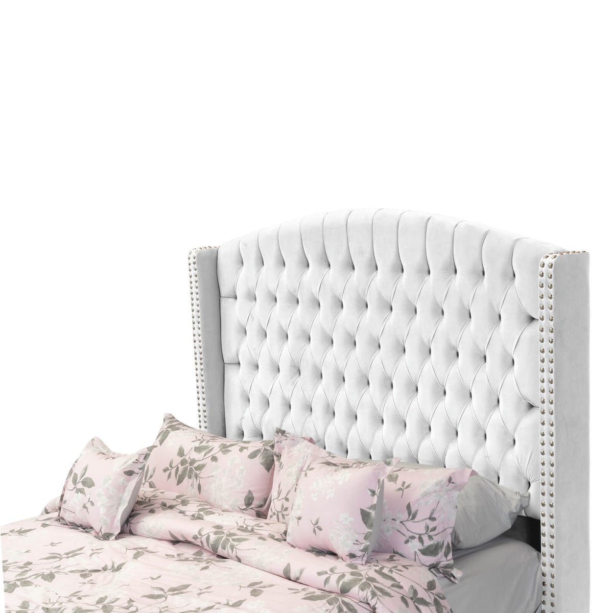 In House | Lujin Bed Frame Linen White 200x100