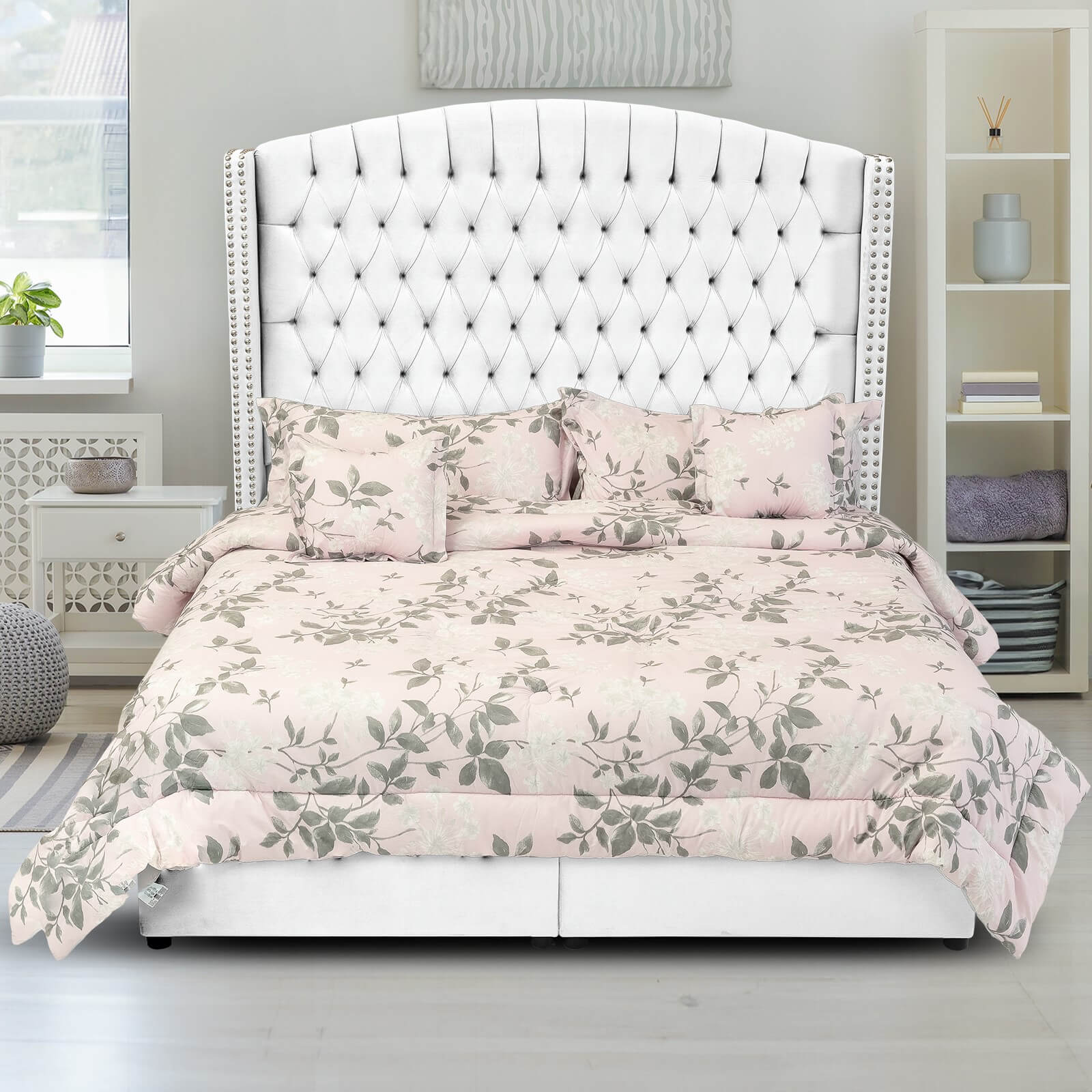 In House | Alkmar Bed Frame Velvet White 200x160