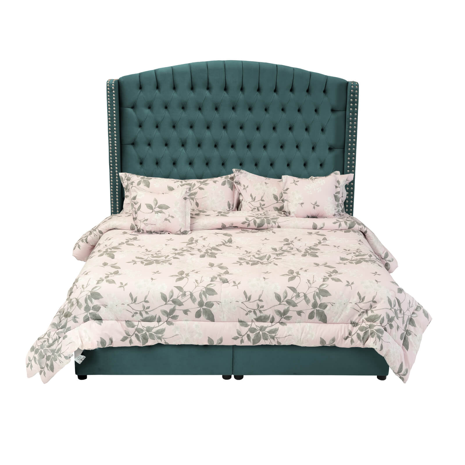In House | Alkmar Bed Frame Velvet Turquoise 200x150