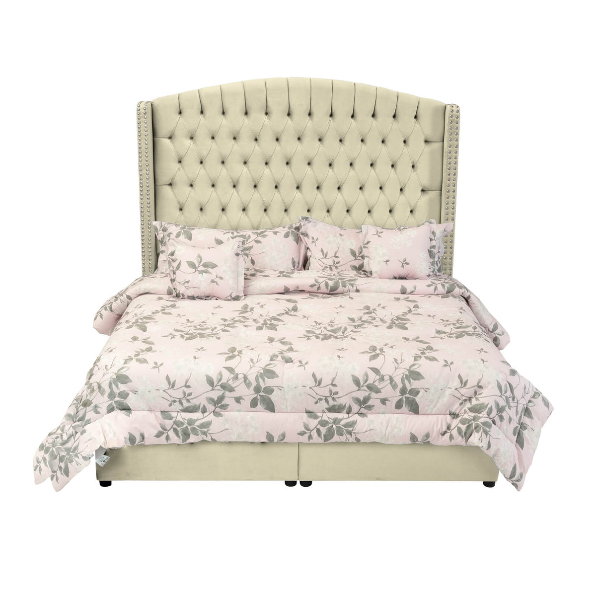 In House | Lujin Bed Frame Linen Beige 200x100