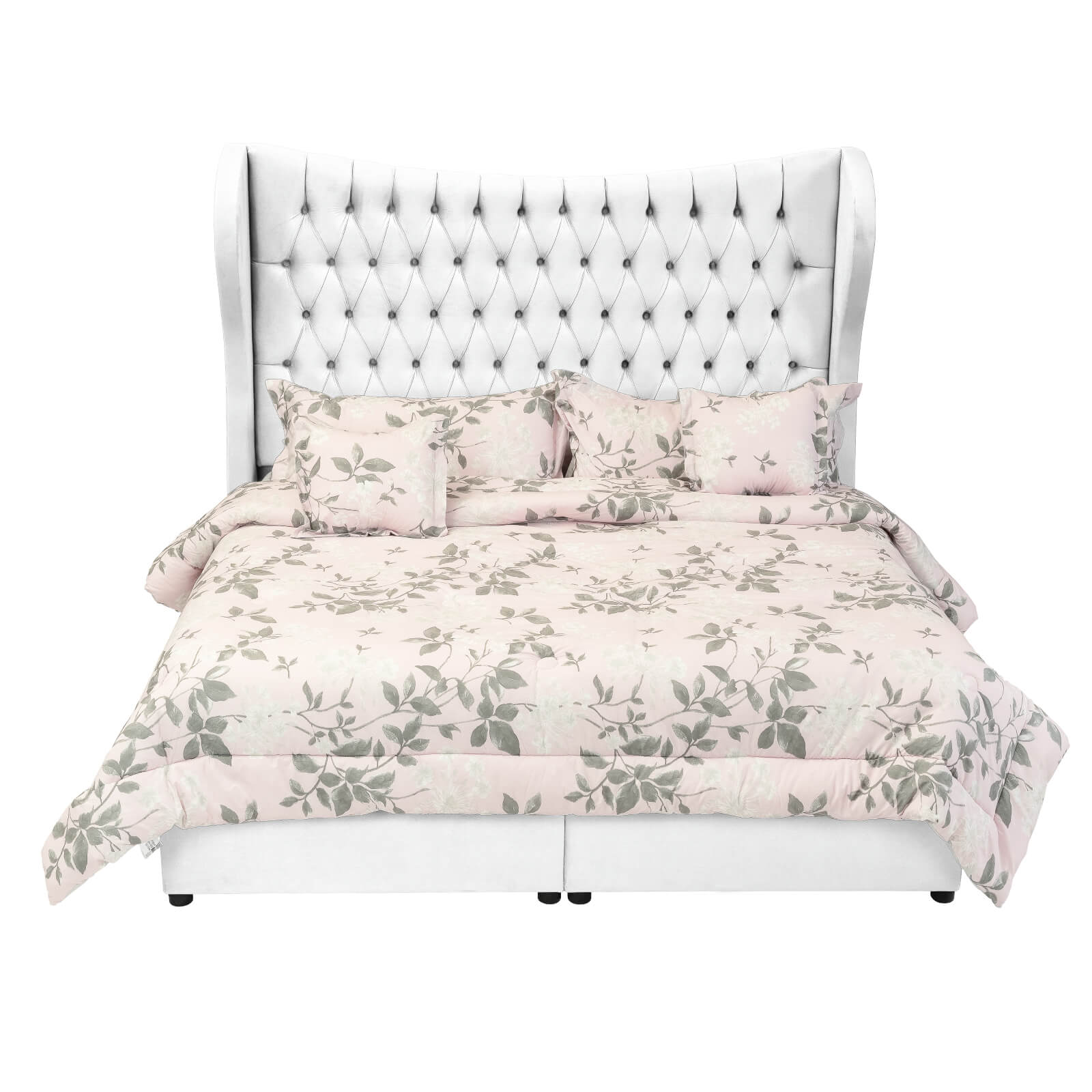 In House | Serin Bed Frame Velvet White 200x100