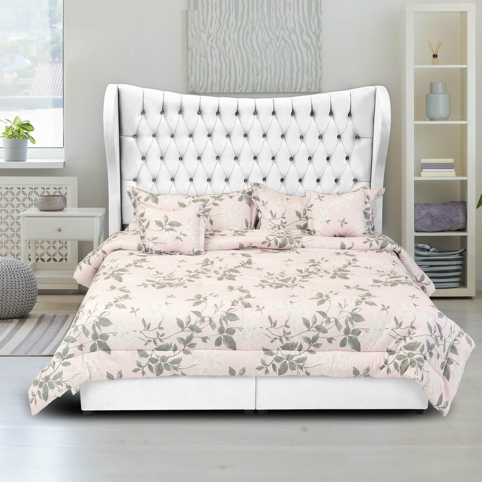 In House | Lujin Bed Frame Linen White 200x160
