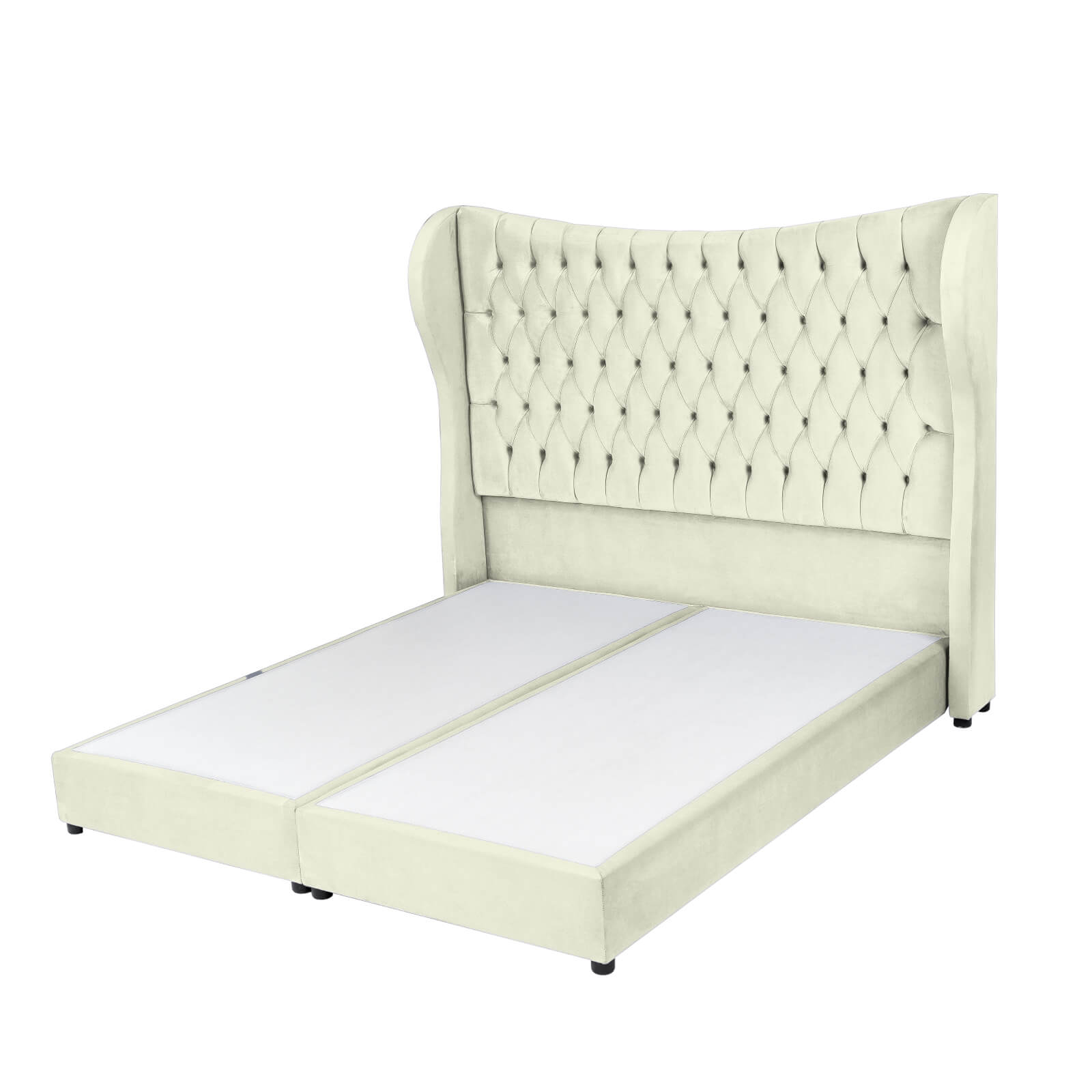 In House | Lujin Bed Frame Linen Ivory 200x160