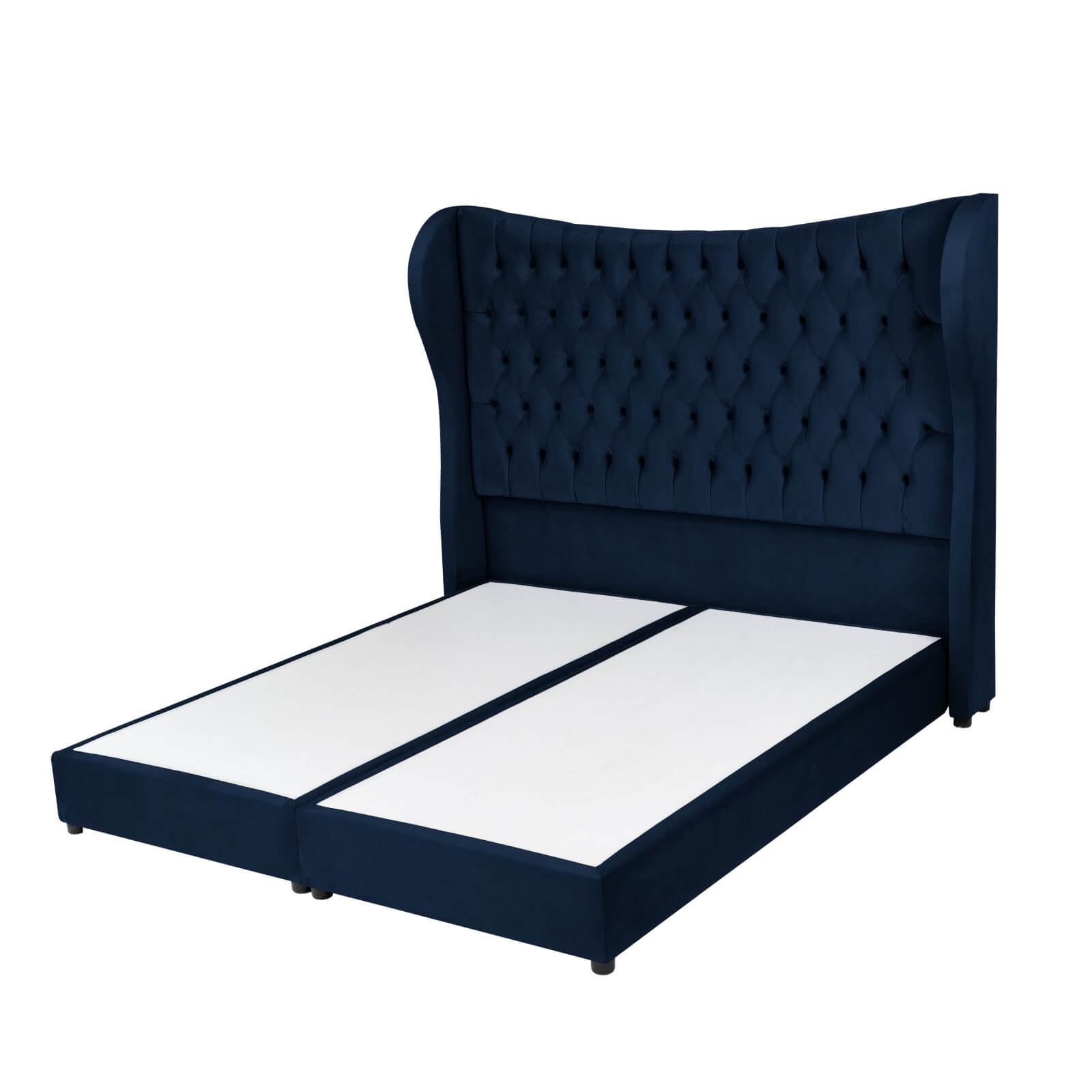 In House | Serin Bed Frame Velvet Dark Blue 200x90