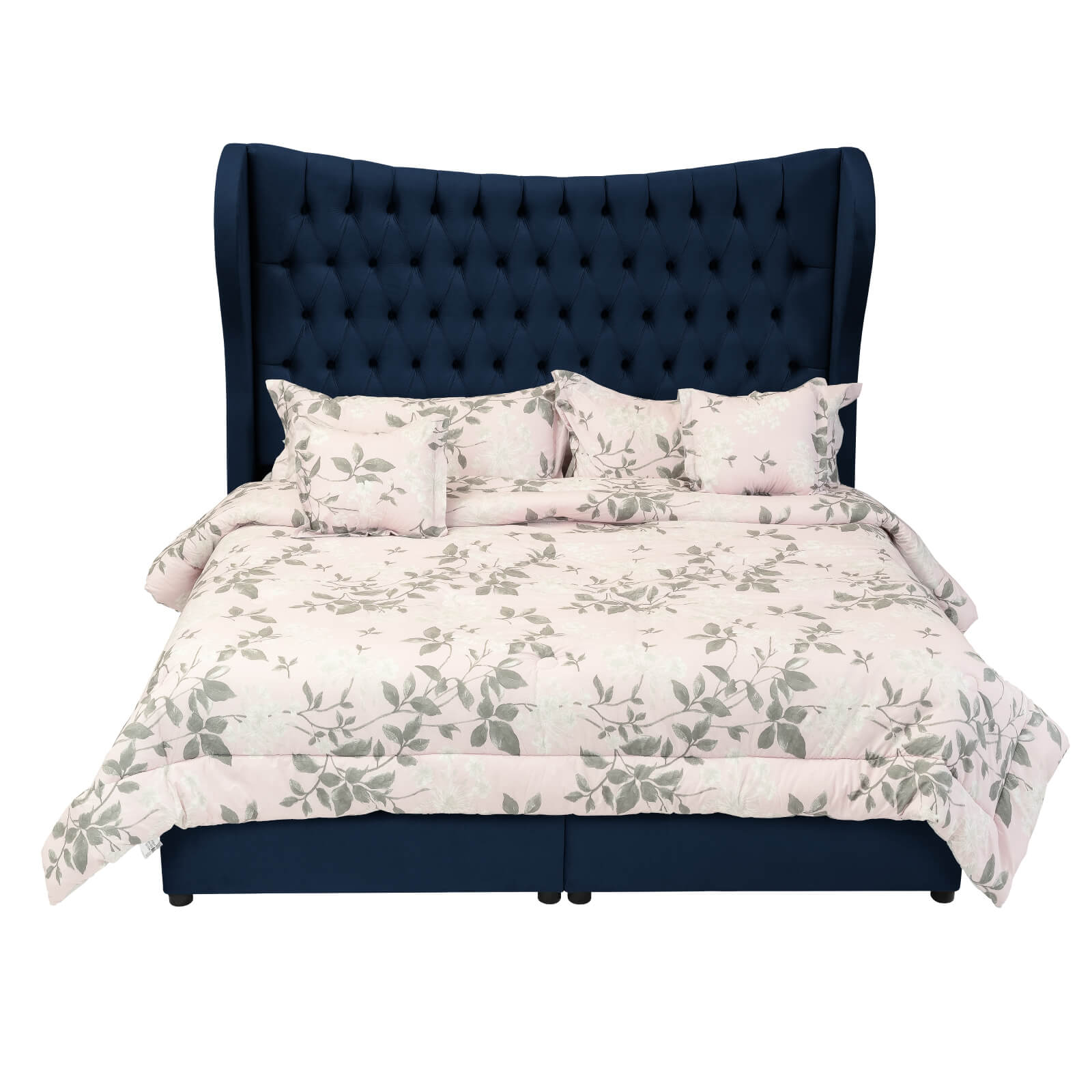 In House | Serin Bed Frame Velvet Dark Blue 200x120