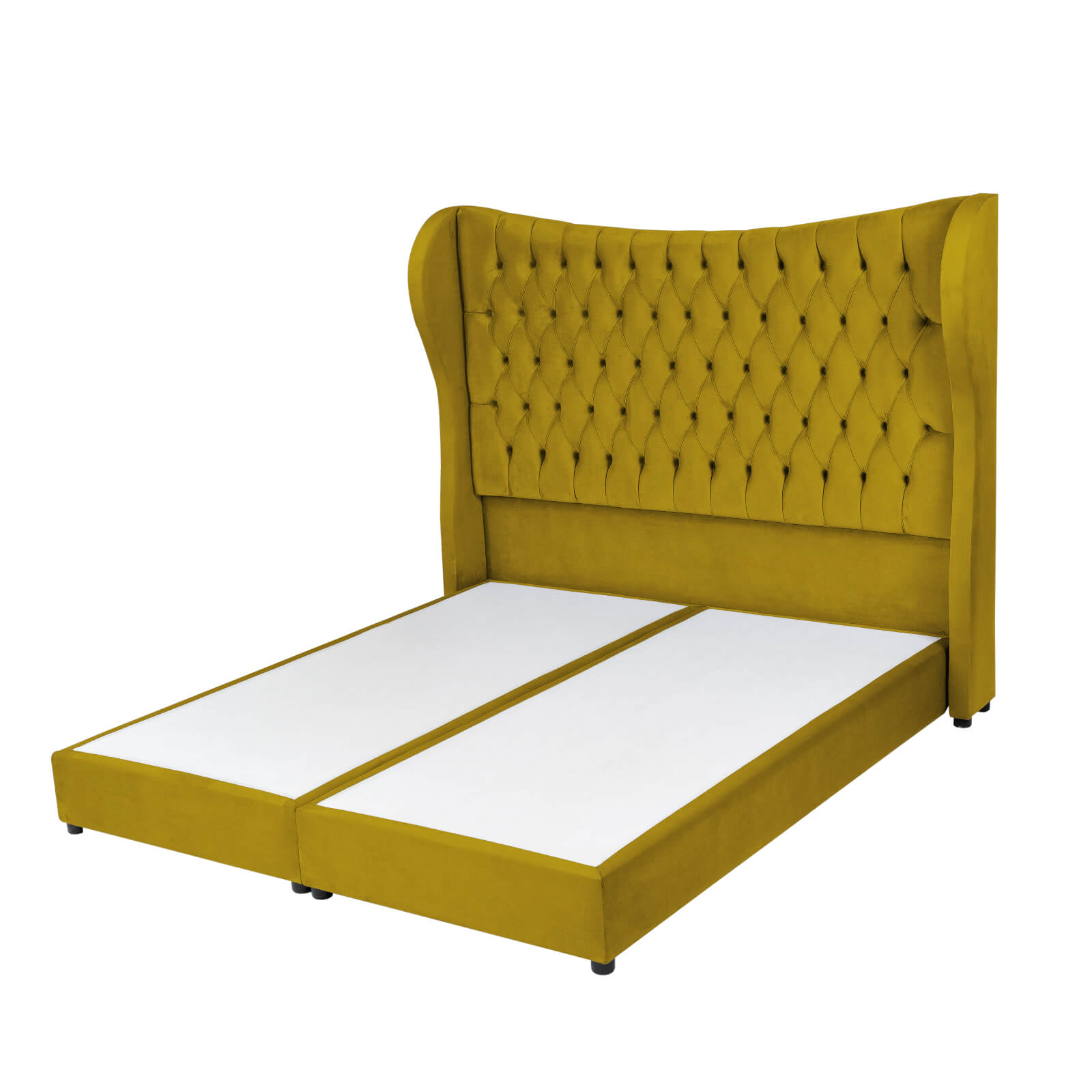 In House | Serin Bed Frame Velvet Gold 200x90