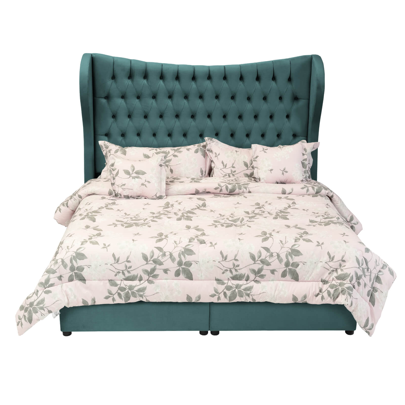 In House | Serin Bed Frame Velvet Turquoise 200x90