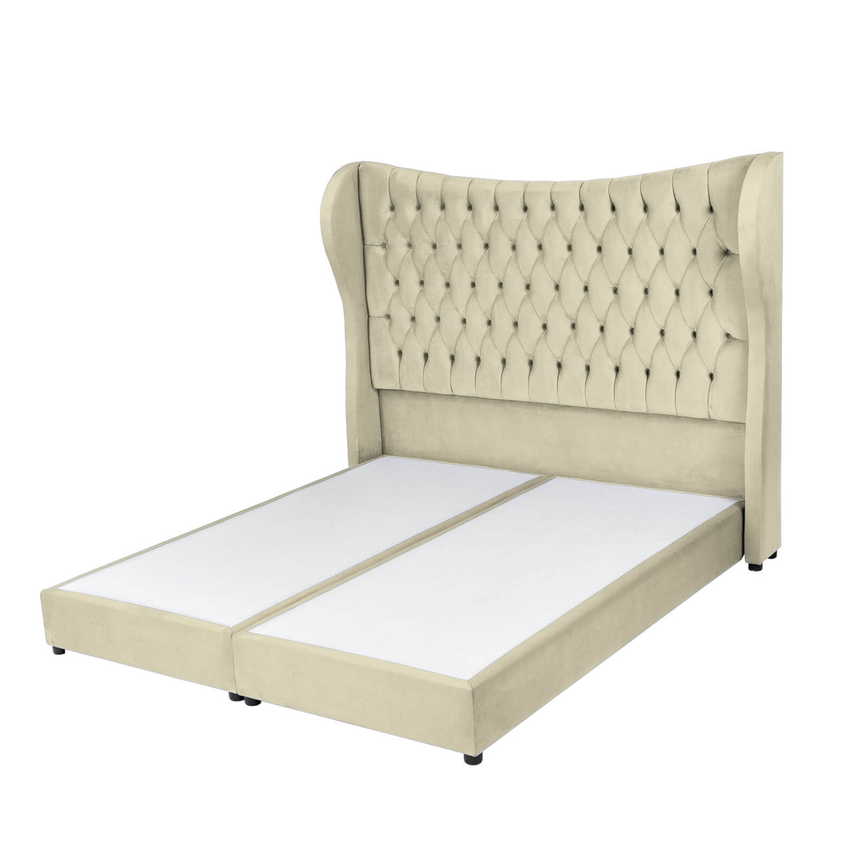 In House | Lujin Bed Frame Linen Beige 200x200