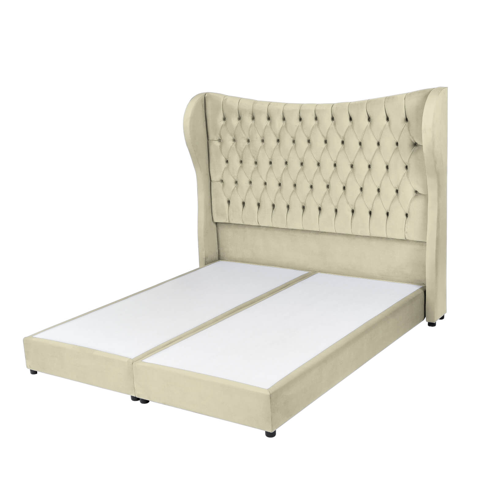 In House | Serin Bed Frame Velvet Beige 200x120