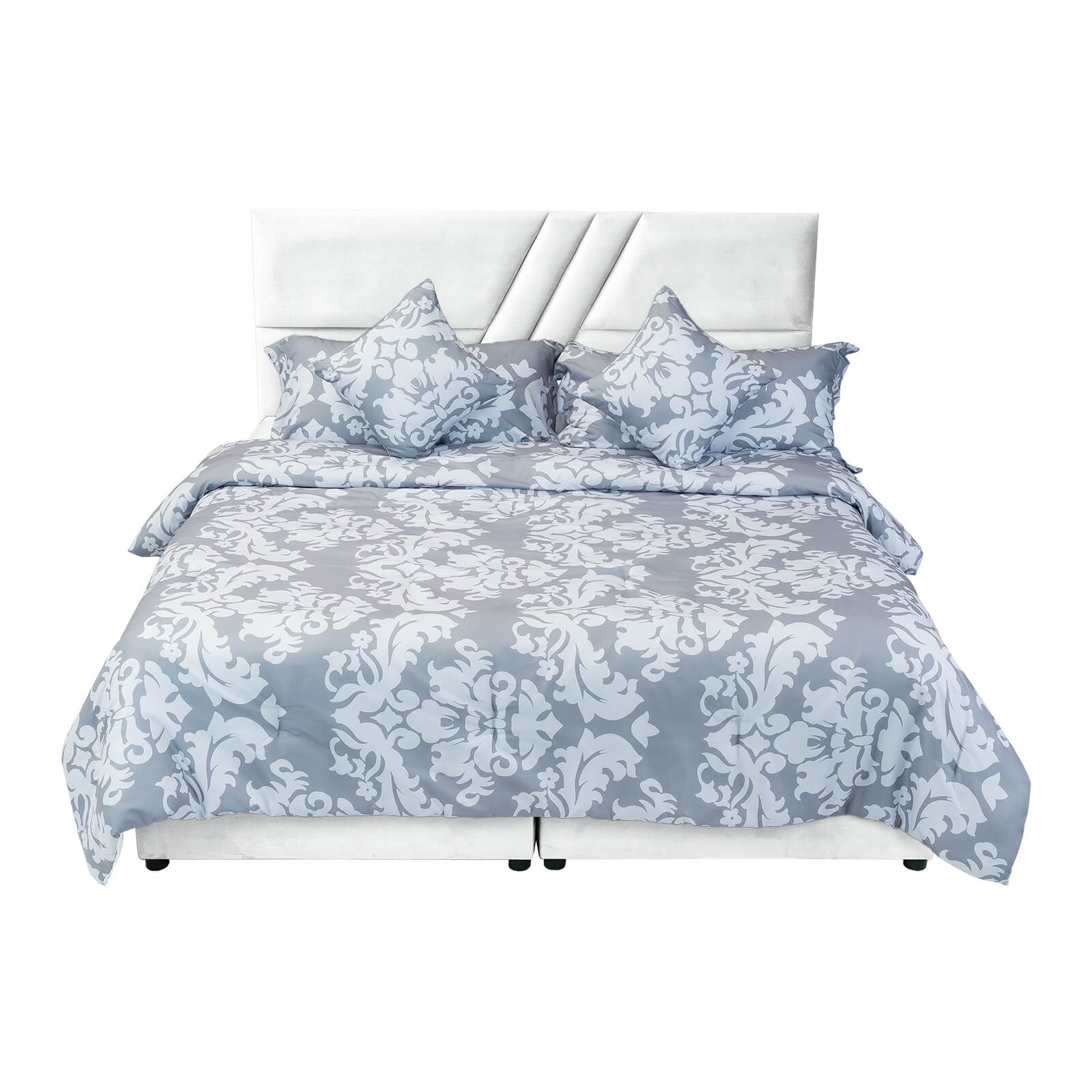 In House | Serin Bed Frame Velvet White 200x150