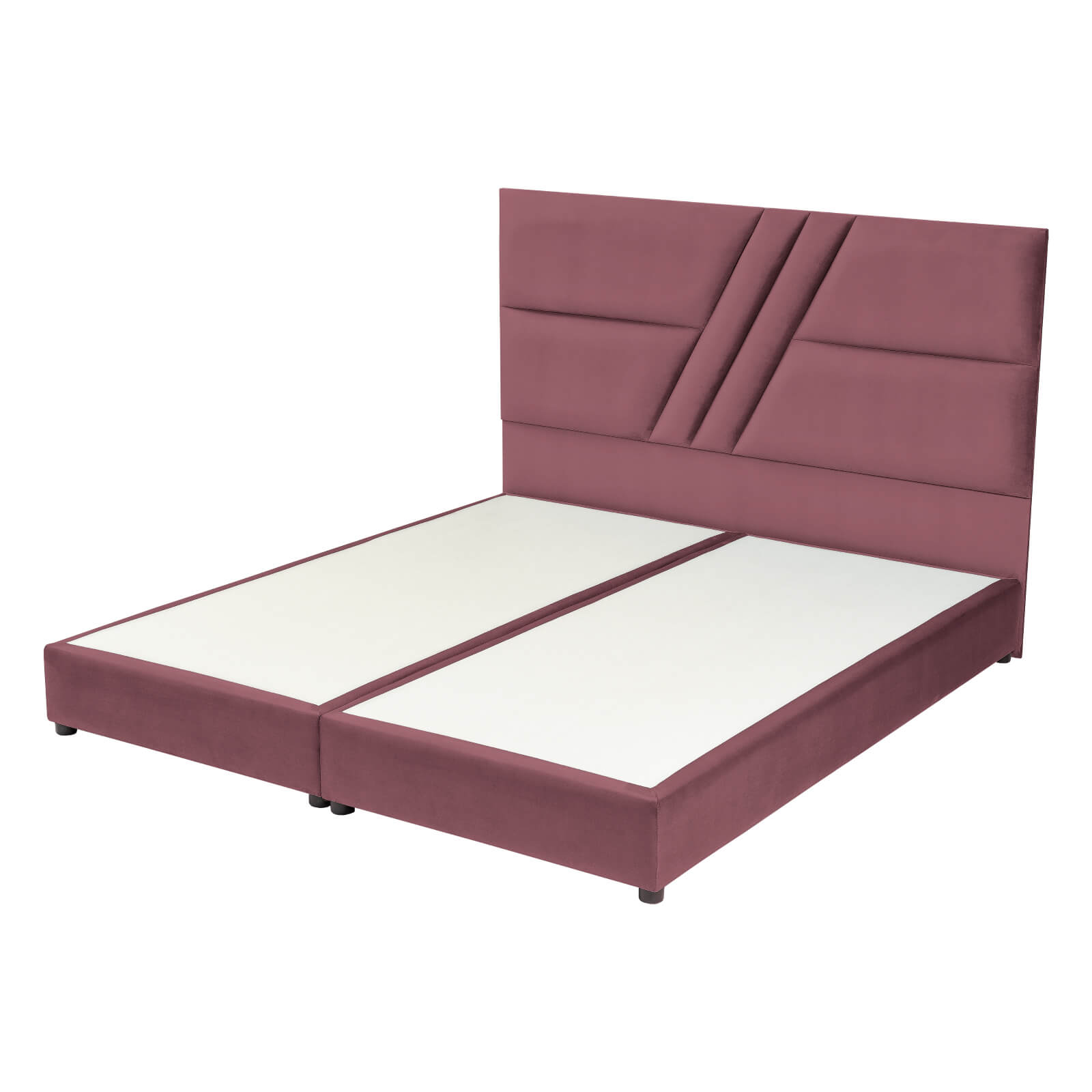 In House | Serin Bed Frame Velvet Dark Pink 200x200