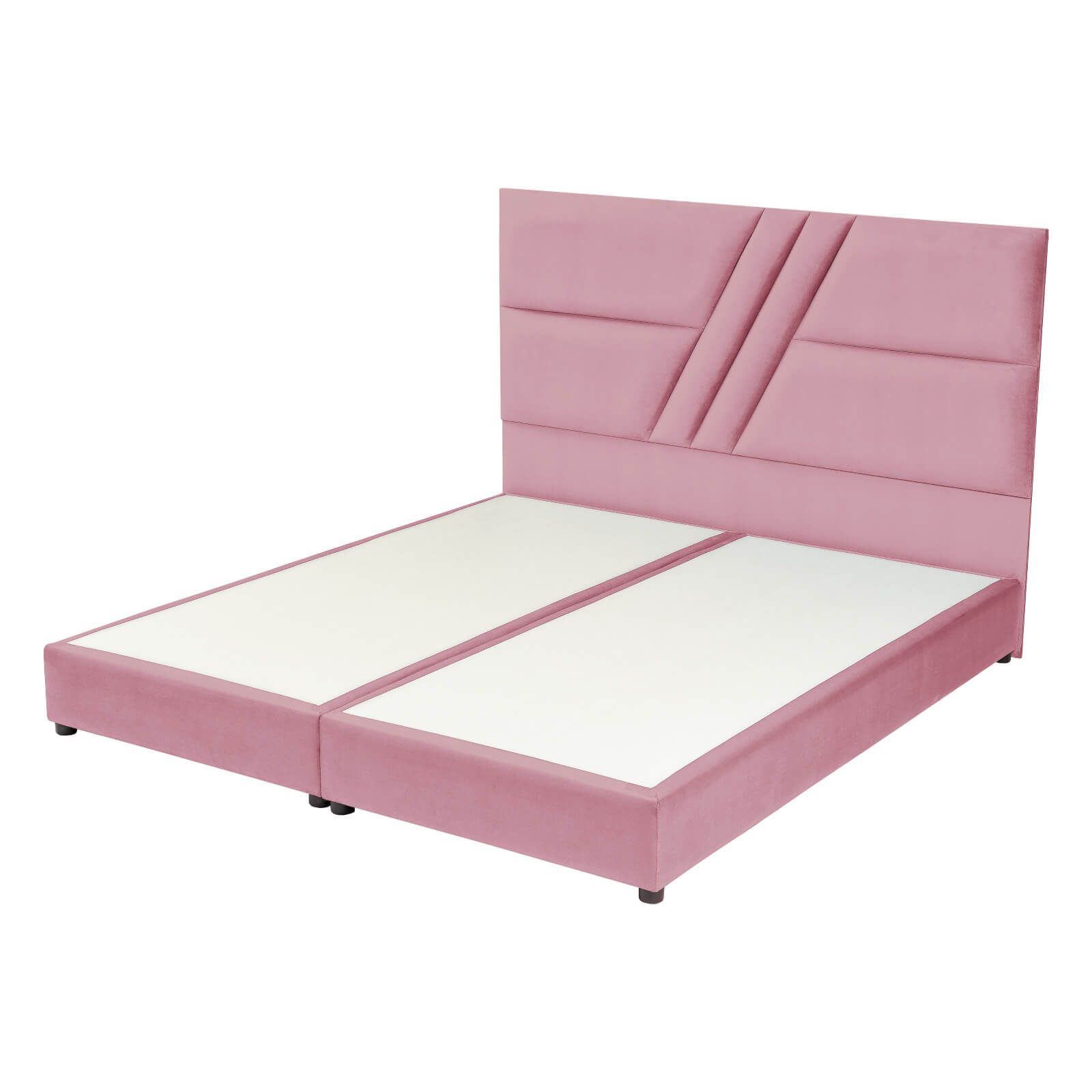 In House | Serin Bed Frame Velvet Light Pink 200x200