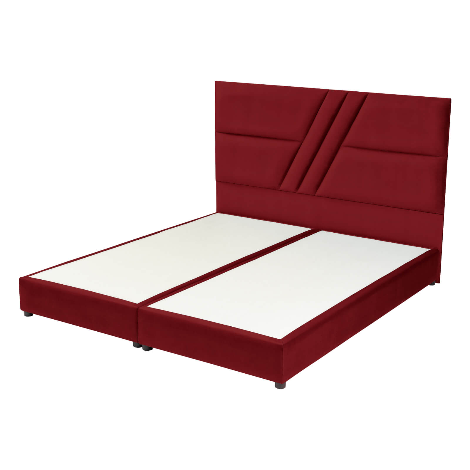 In House | Serin Bed Frame Velvet Burgundy 200x160