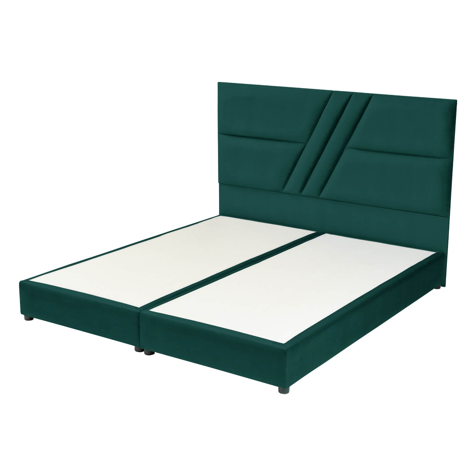 In House | Serin Bed Frame Velvet Dark Green 200x160
