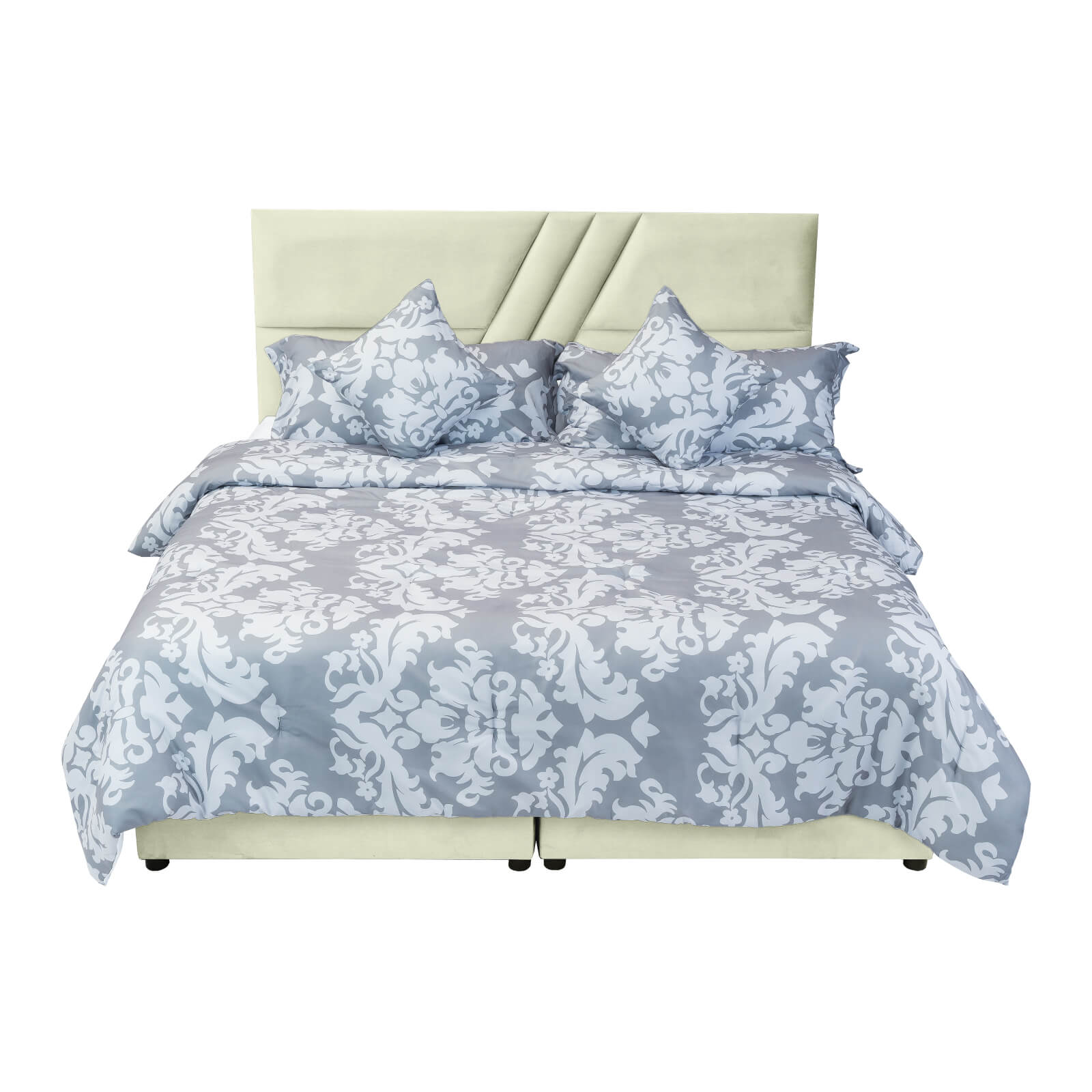 In House | Serin Bed Frame Velvet Ivory 200x160