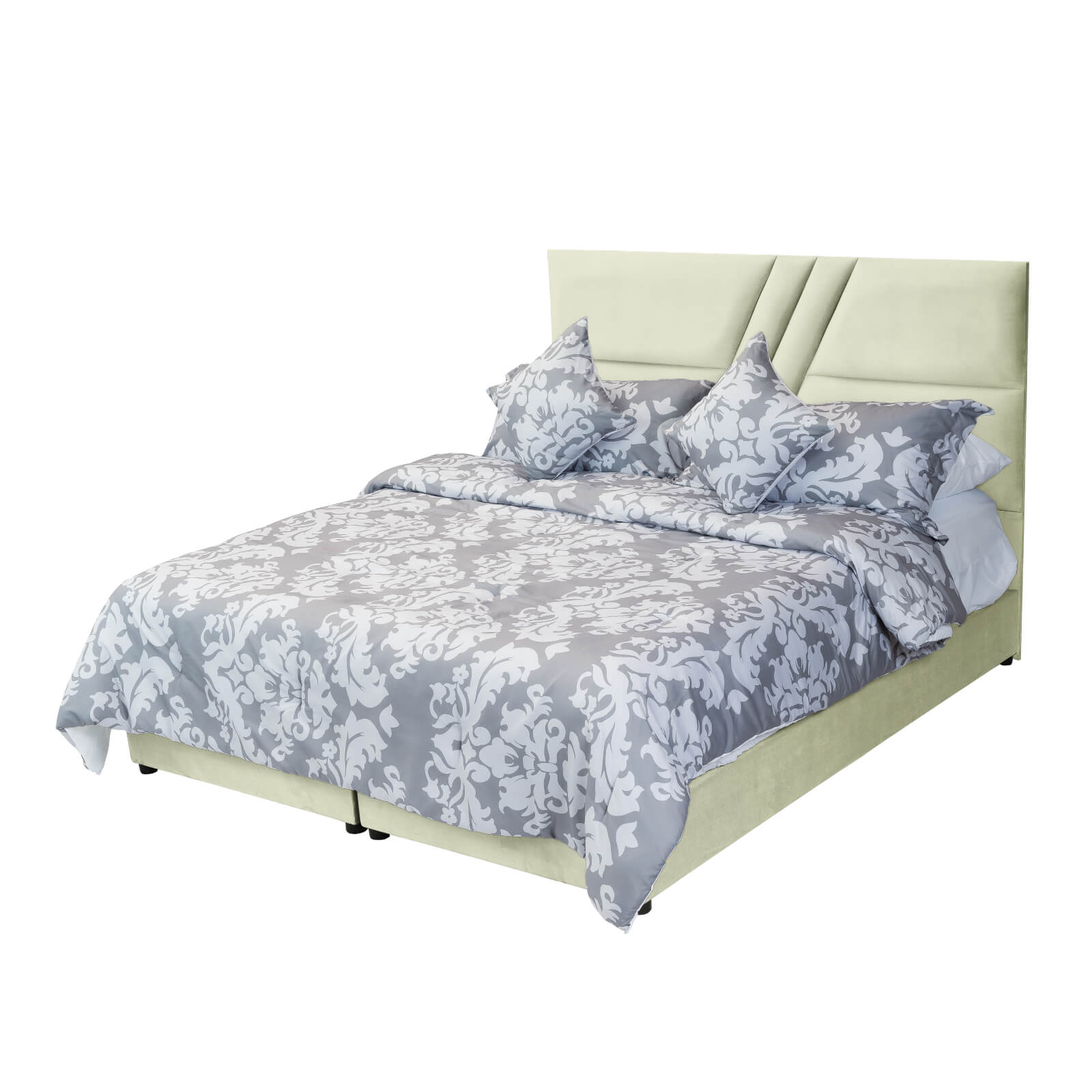 In House | Serin Bed Frame Velvet Ivory 200x160