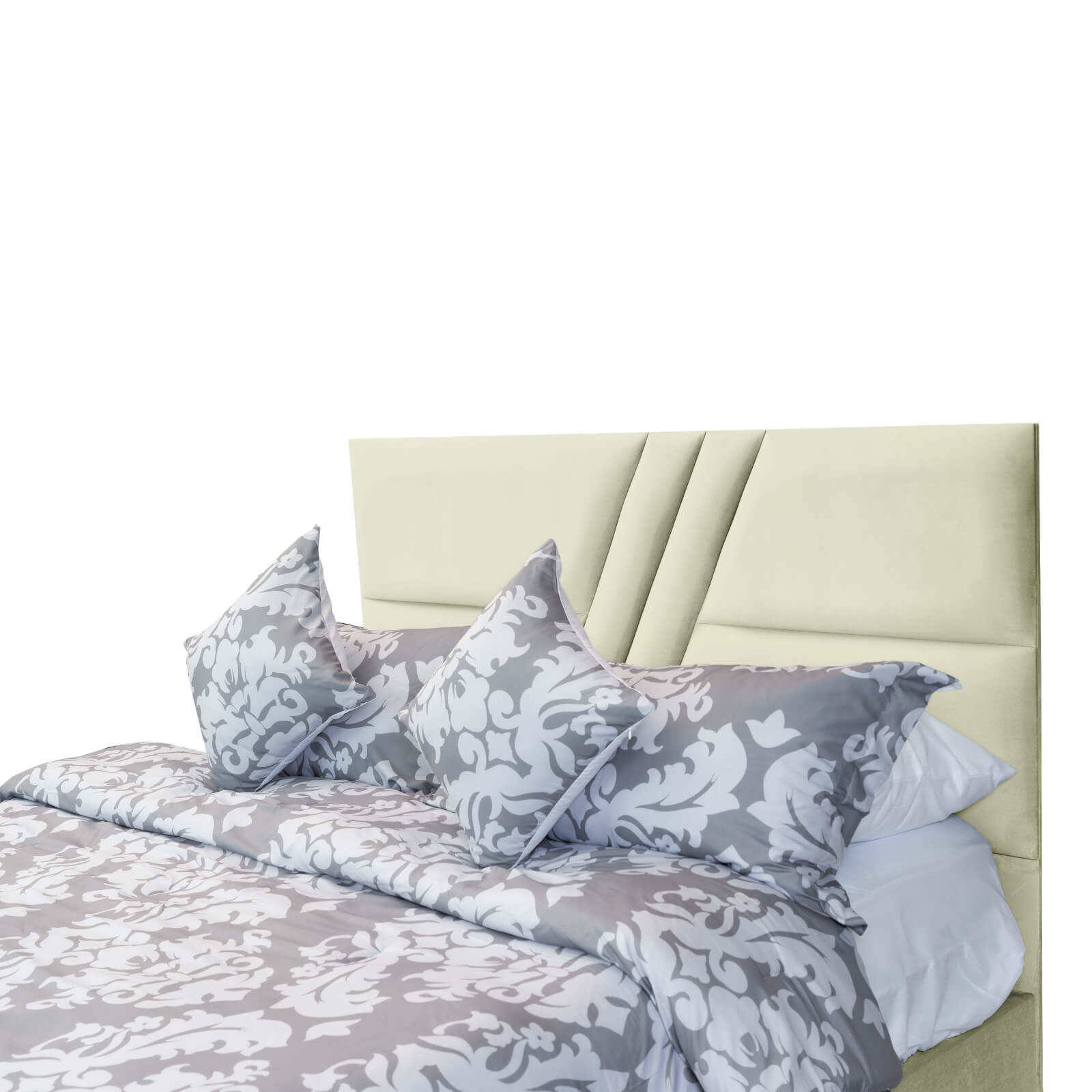In House | Serin Bed Frame Velvet Ivory 200x200