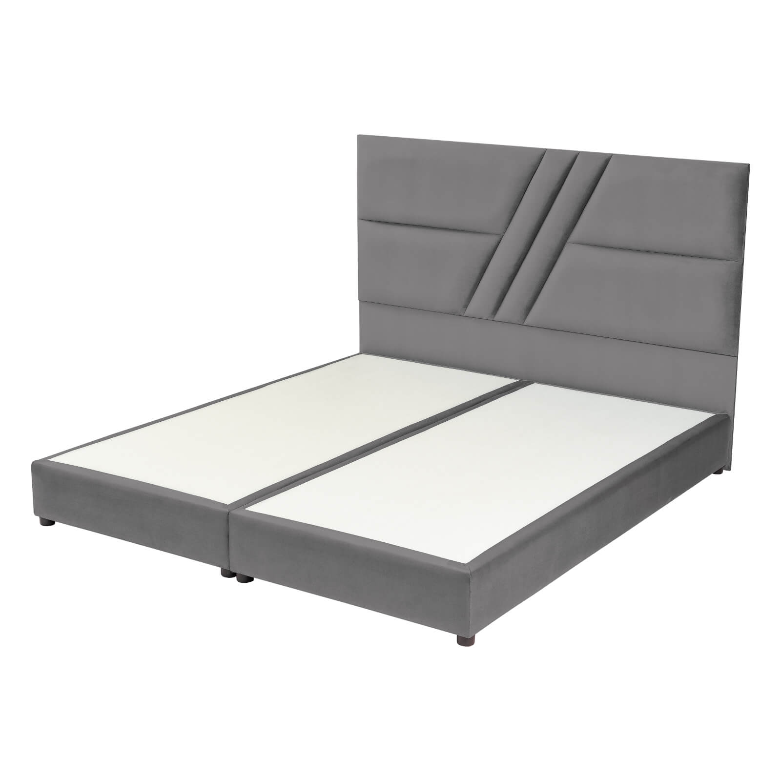 In House | Serin Bed Frame Velvet Grey 200x200