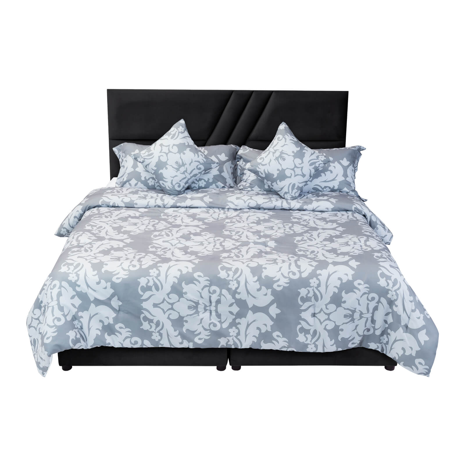 In House | Serin Bed Frame Velvet Black 200x180