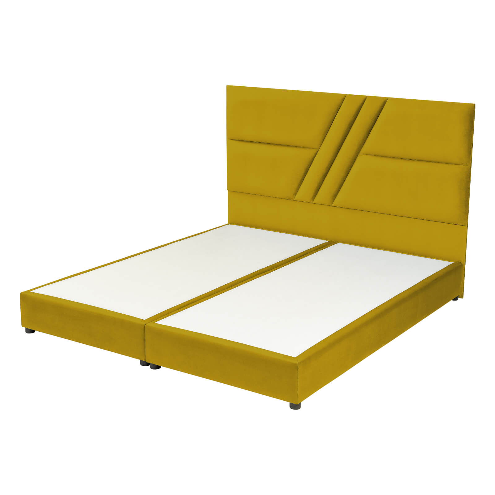 In House | Serin Bed Frame Velvet Gold 200x180