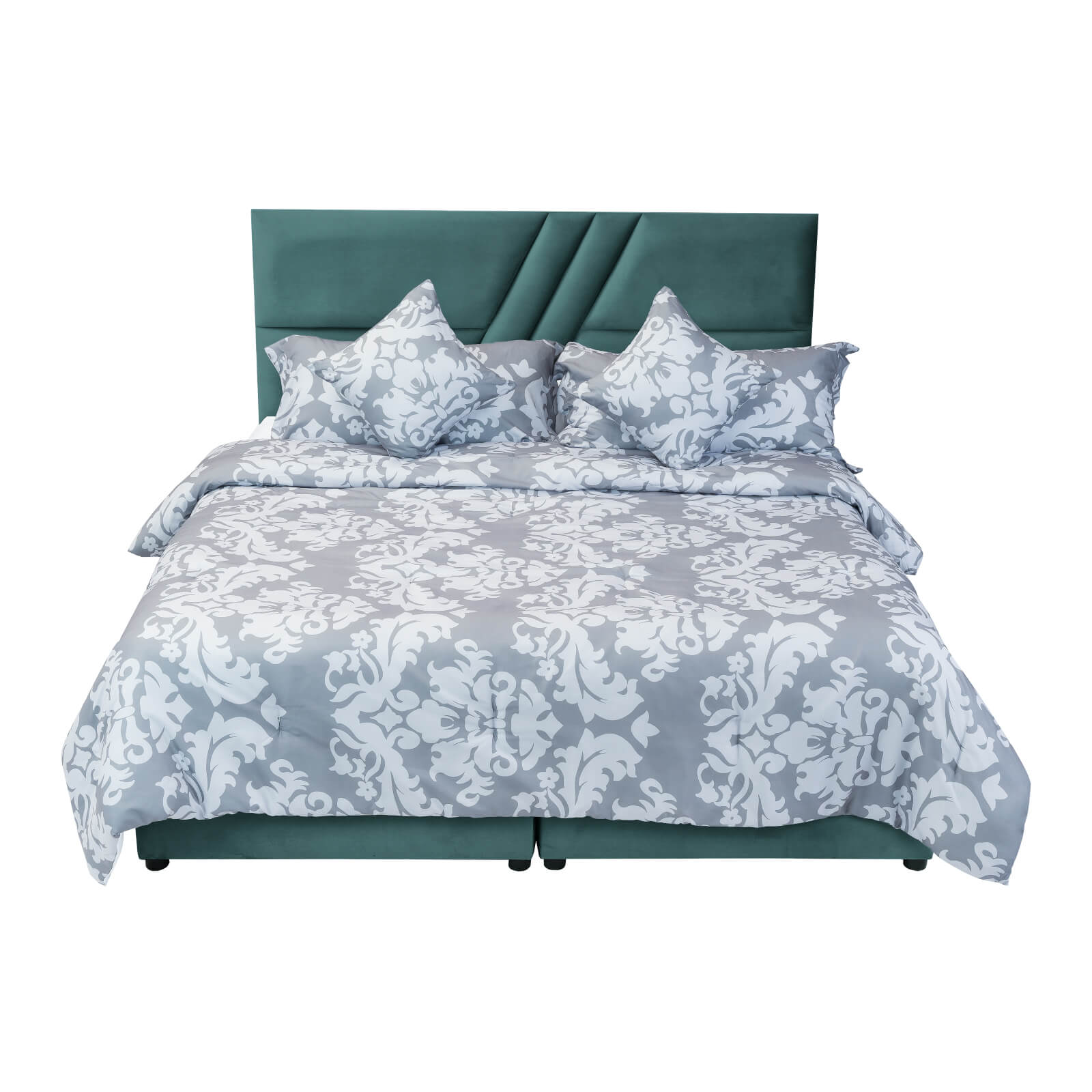 In House | Serin Bed Frame Velvet Turquoise 200x160