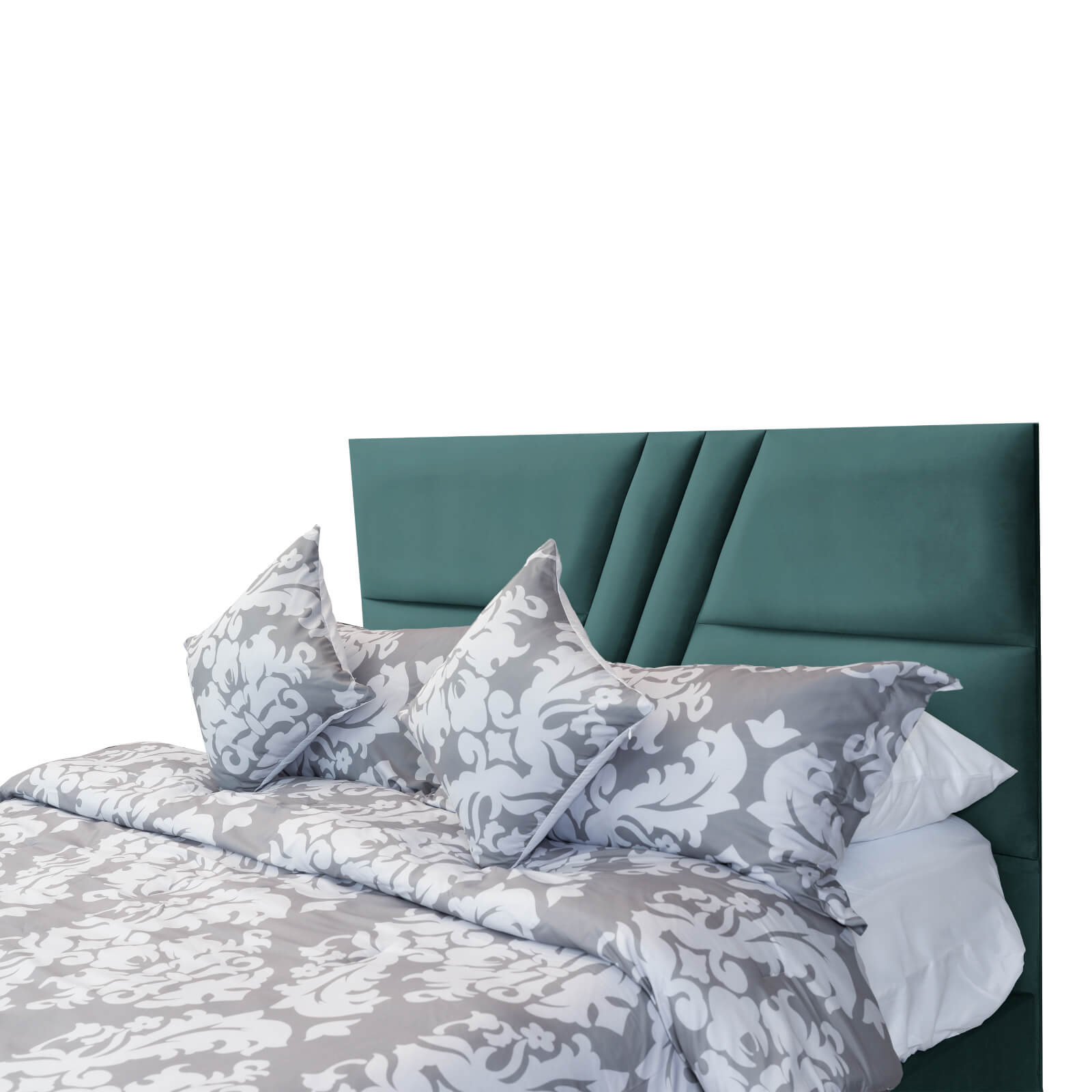 In House | Serin Bed Frame Velvet Turquoise 200x160