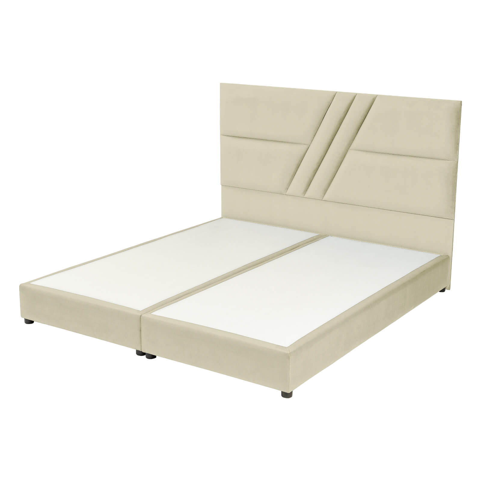In House | Serin Bed Frame Velvet Beige 200x160