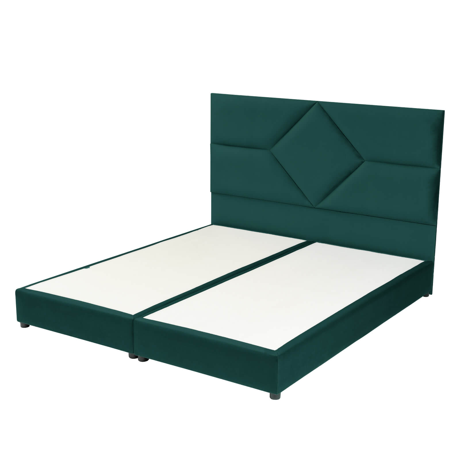 In House | Valencia Bed Frame Velvet Dark Green 200x160