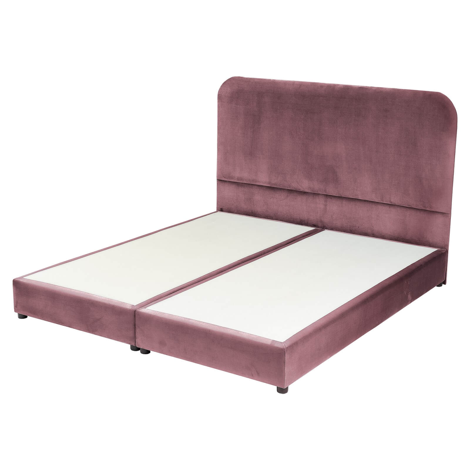 In House | Al Shahba Bed Frame Velvet Dark Pink 200x140