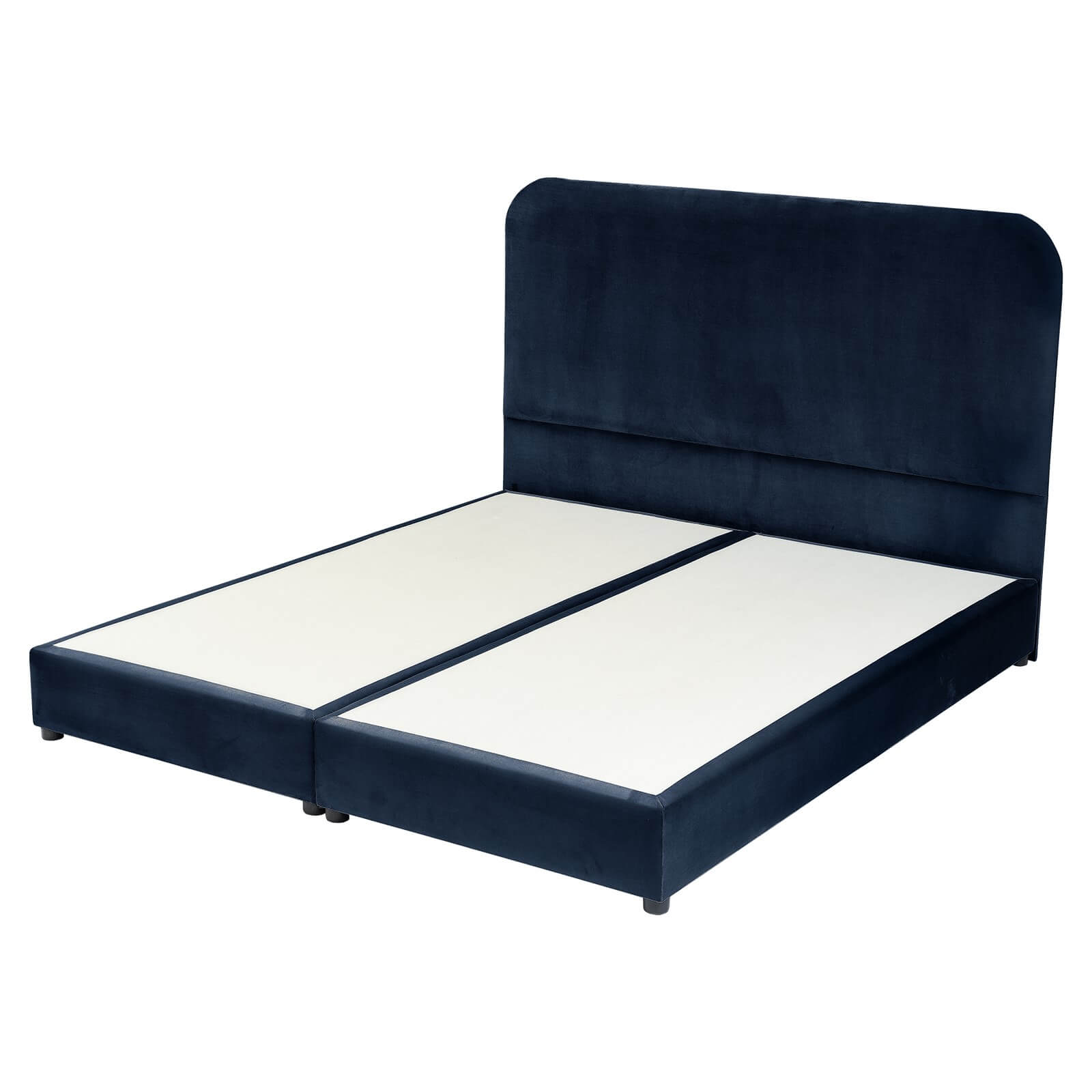 In House | Janawa Bed Frame Velvet Dark Blue 200x100