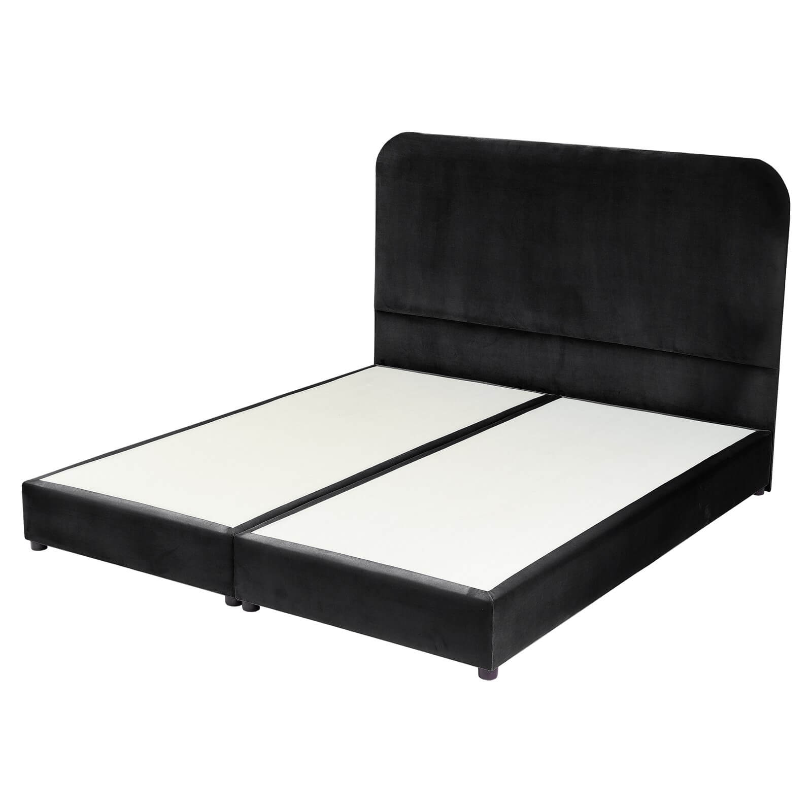 In House | Al Shahba Bed Frame Velvet Black 200x180