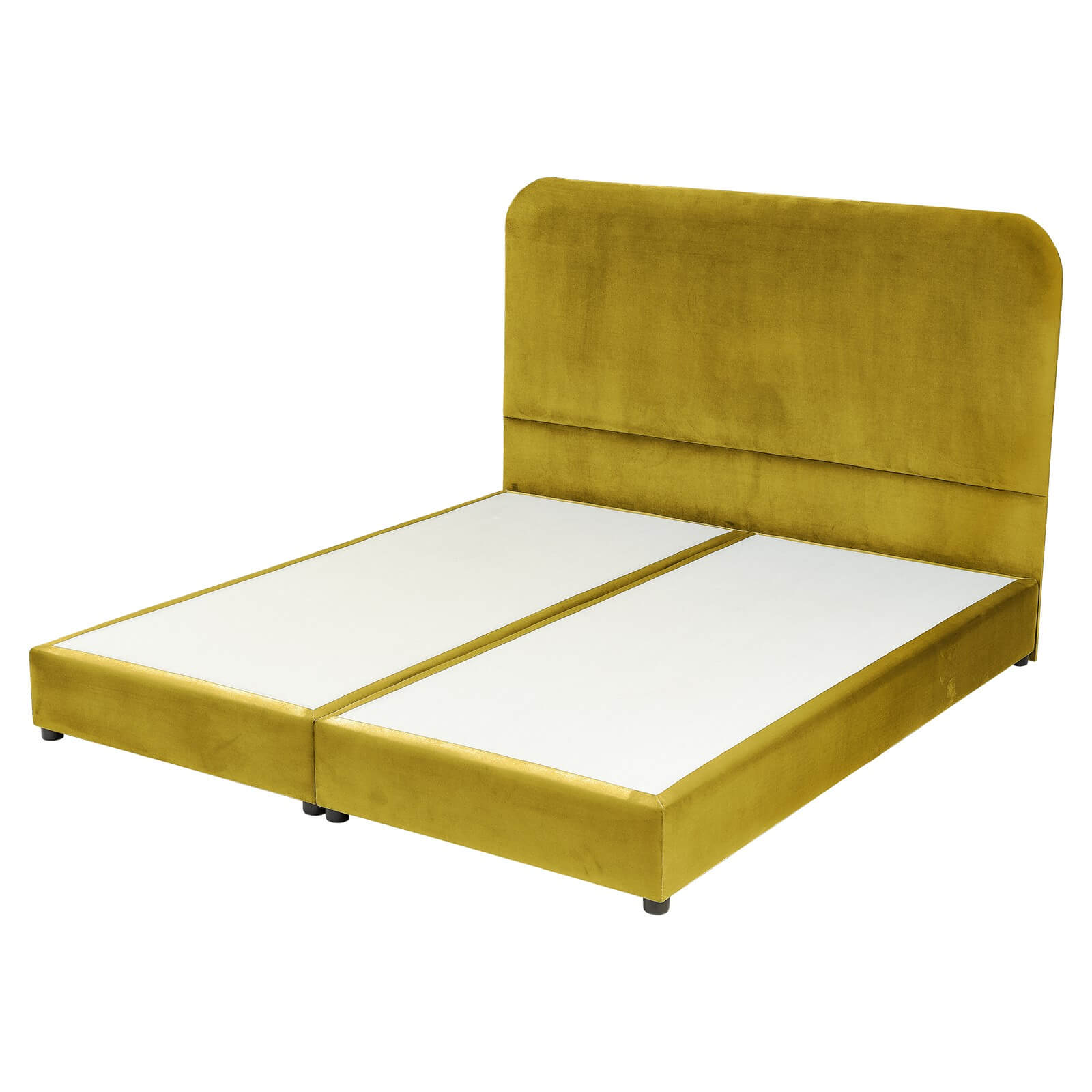 In House | Janawa Bed Frame Velvet Gold 200x100