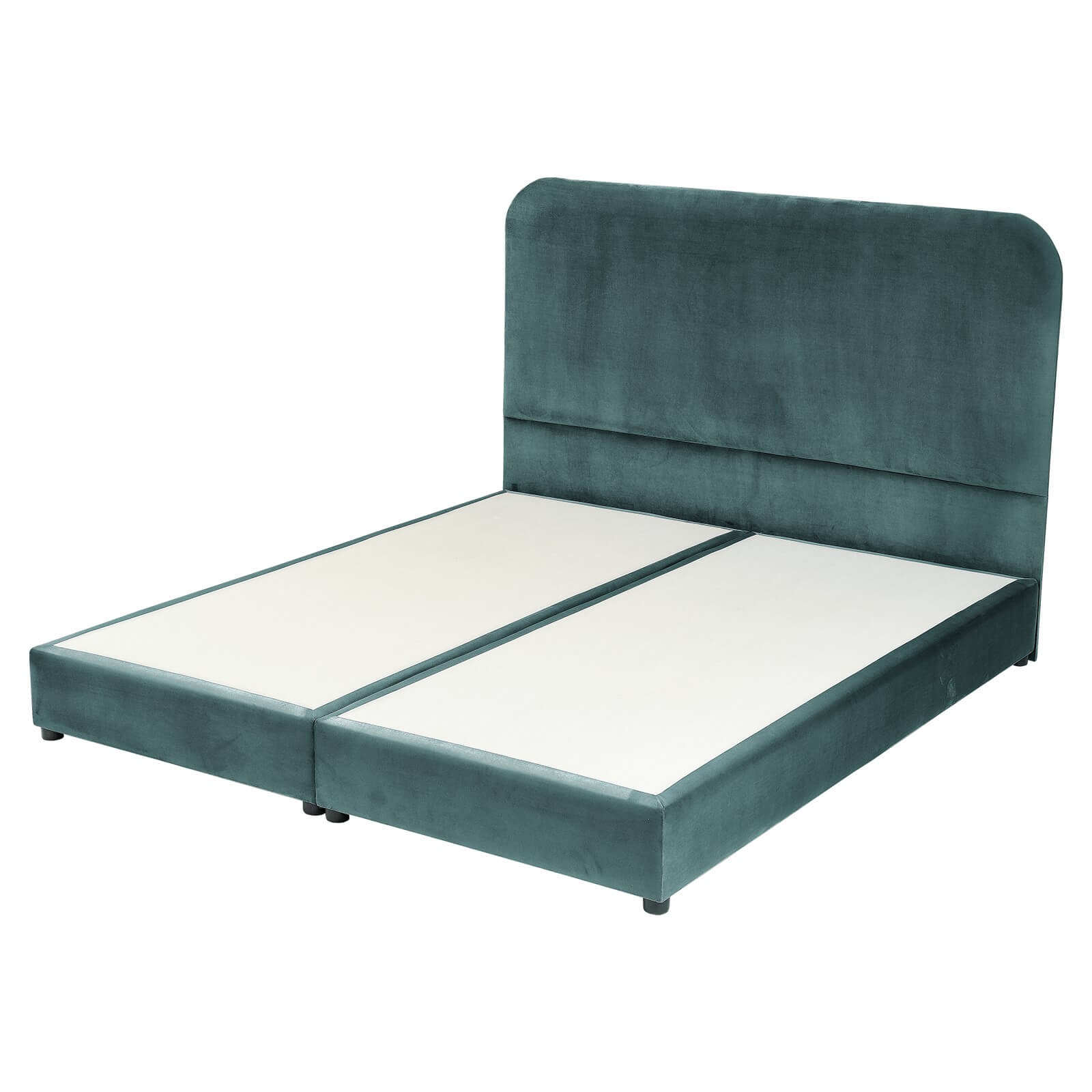 In House | Al Shahba Bed Frame Velvet Turquoise 200x150