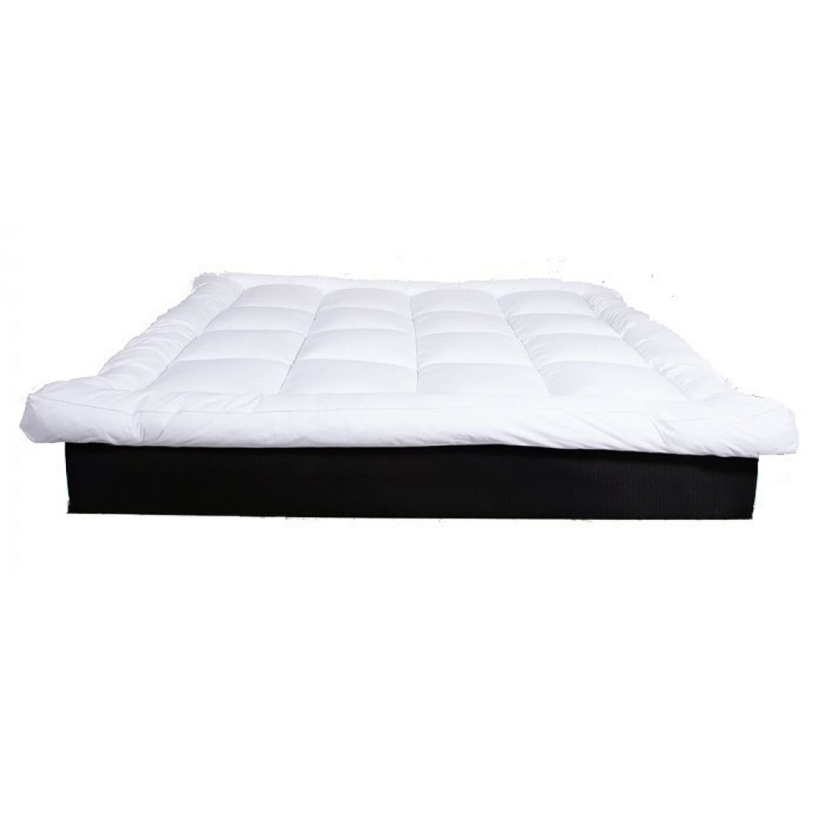 Two Layers Super Microfiber Mattress Topper 14 cm With Rubber Frame 200×180×14