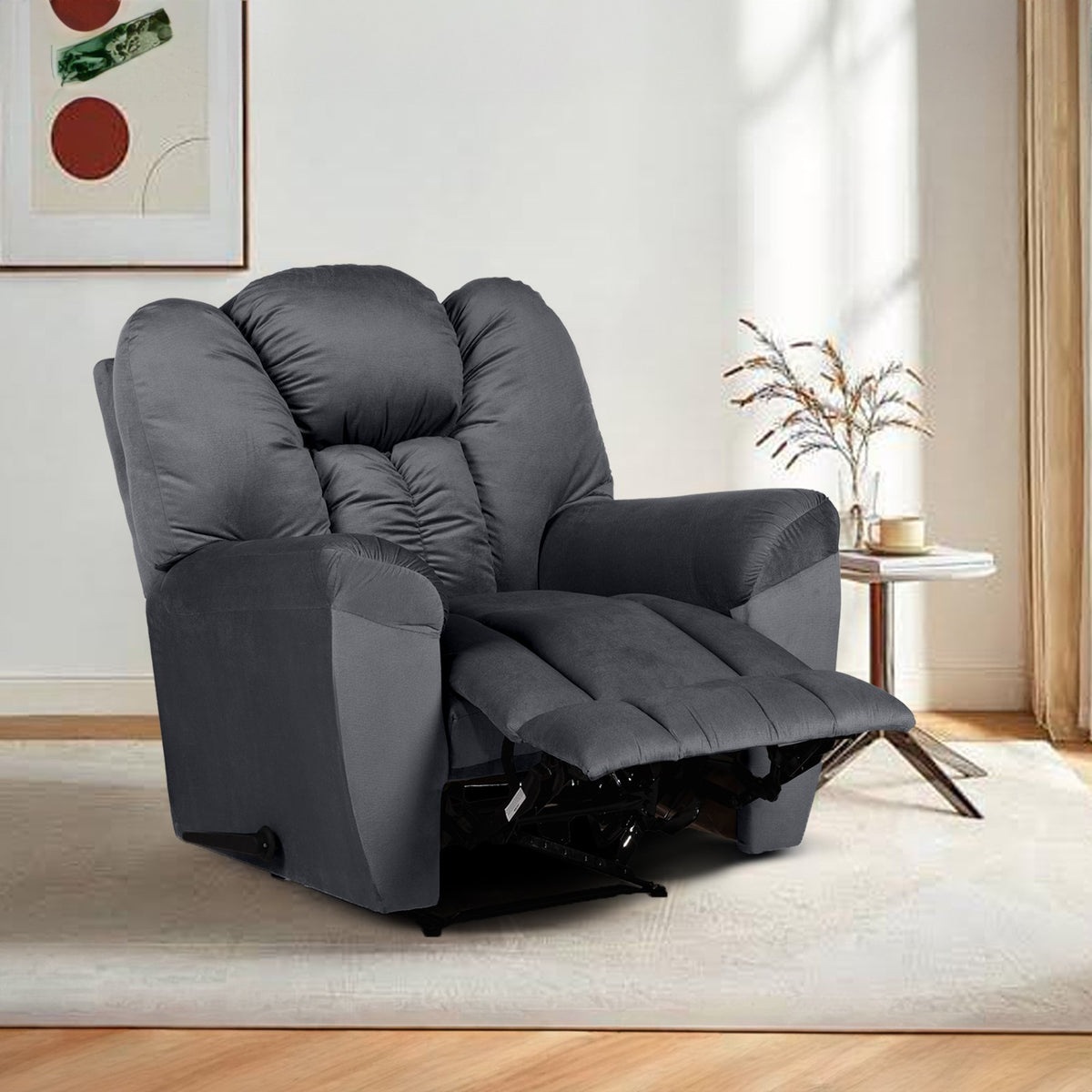Velvet Recliner Chair - Penhaligon's Dark Grey Classic
