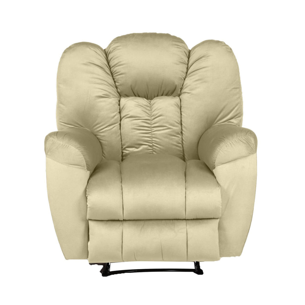 Velvet Recliner Chair - Penhaligon's Dark Ivory Rocking & Rotating