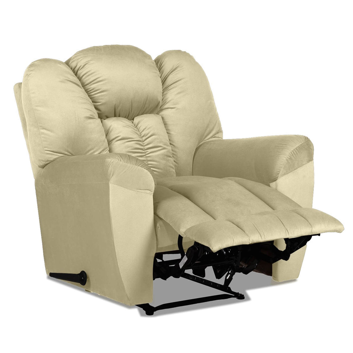 Velvet Recliner Chair - Penhaligon's Dark Ivory Rocking & Rotating