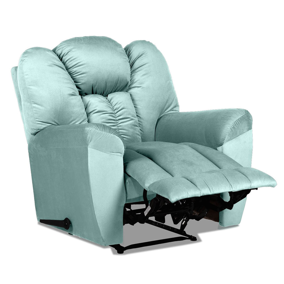 Velvet Recliner Chair - Penhaligon's Light Turquoise Rocking & Rotating