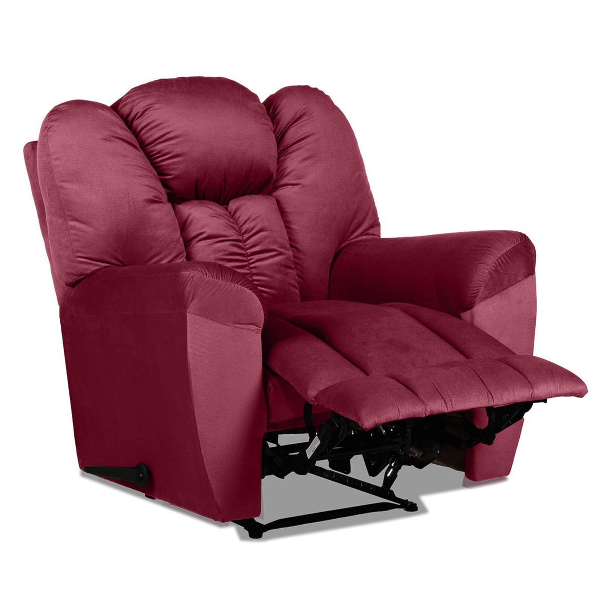 Velvet Recliner Chair - Penhaligon's Burgundy Rocking