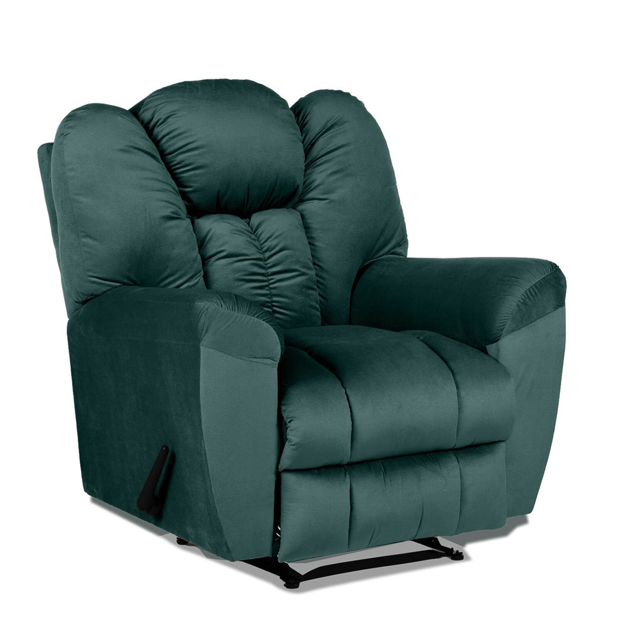 Velvet Recliner Chair - Penhaligon's Dark Green Rocking