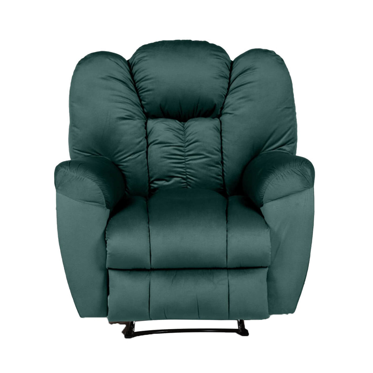 Velvet Recliner Chair - Penhaligon's Dark Green Rocking