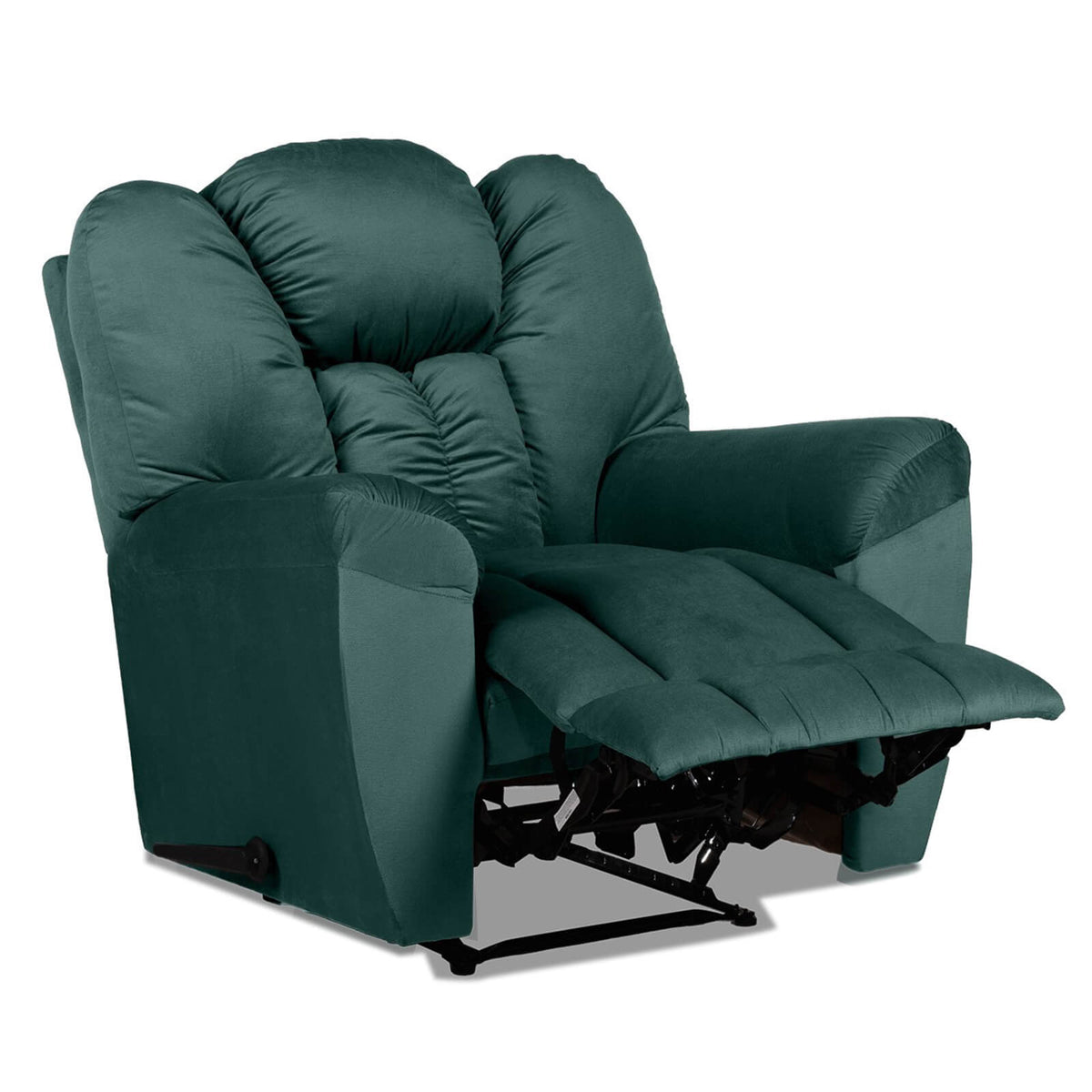 Velvet Recliner Chair - Penhaligon's Dark Green Rocking