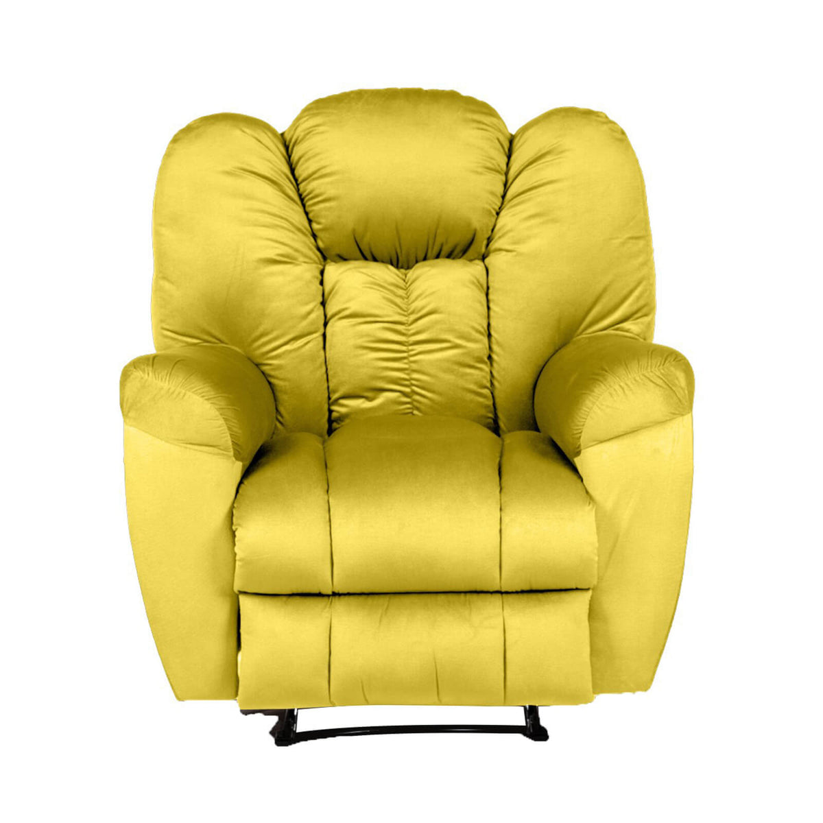 Velvet Recliner Chair - Penhaligon's Gold Rocking & Rotating