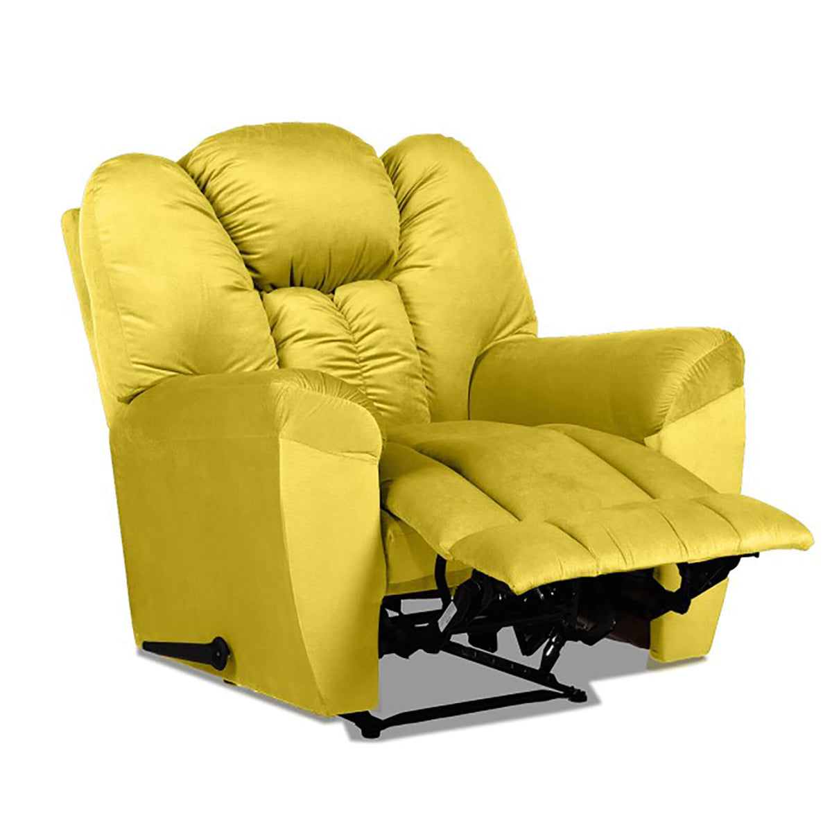 Velvet Recliner Chair - Penhaligon's Gold Rocking