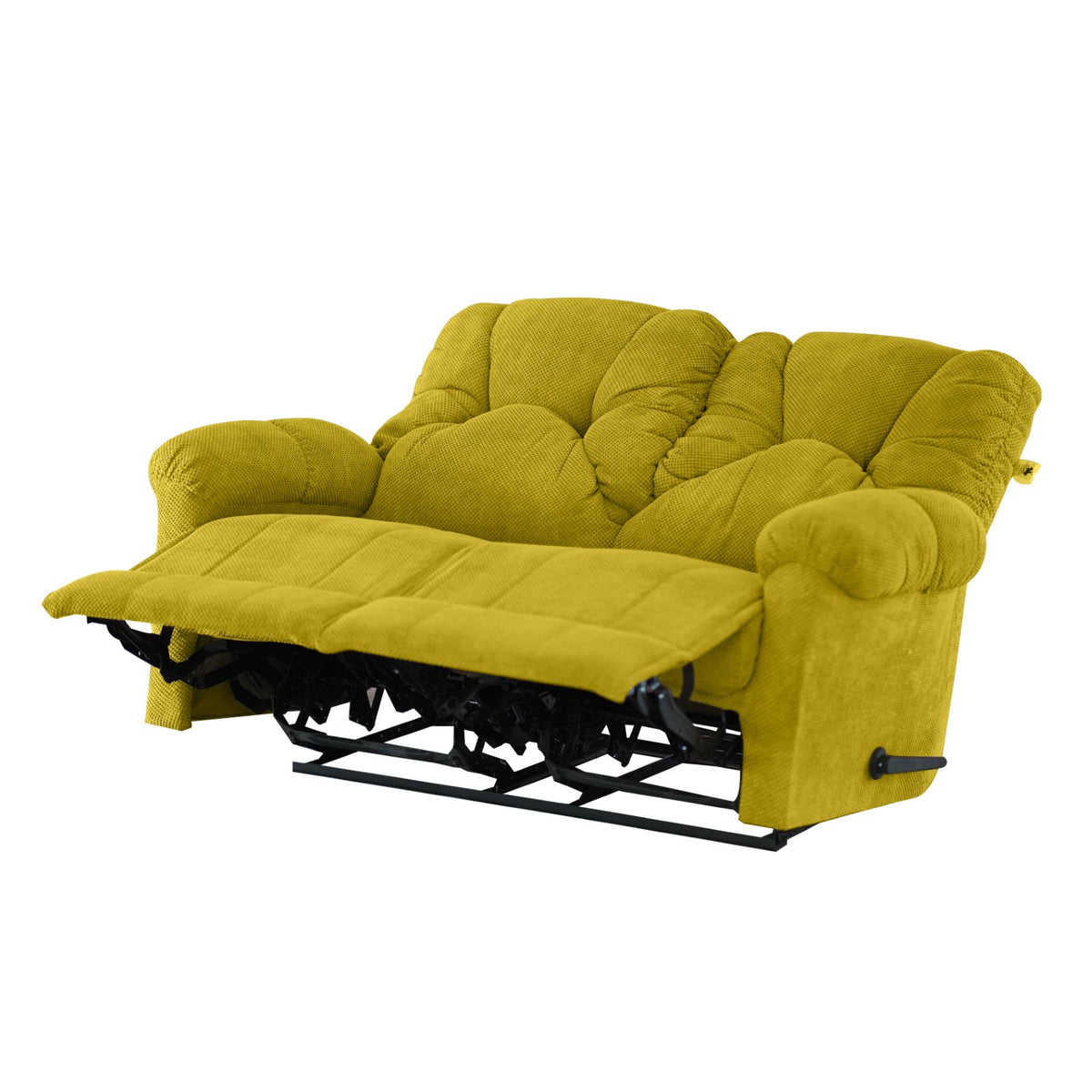 Velvet Double Recliner Chair - American Polo Gold