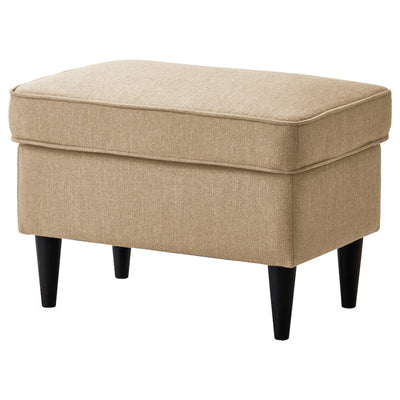 Linen Chair Footstool with Elegant Design - Light Beige - E3